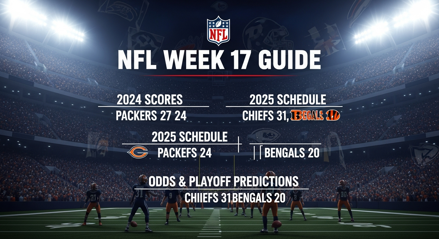 NFL Week 17 Guide: 2024 Scores, 2025 Schedule, Odds & Playoff Predictions