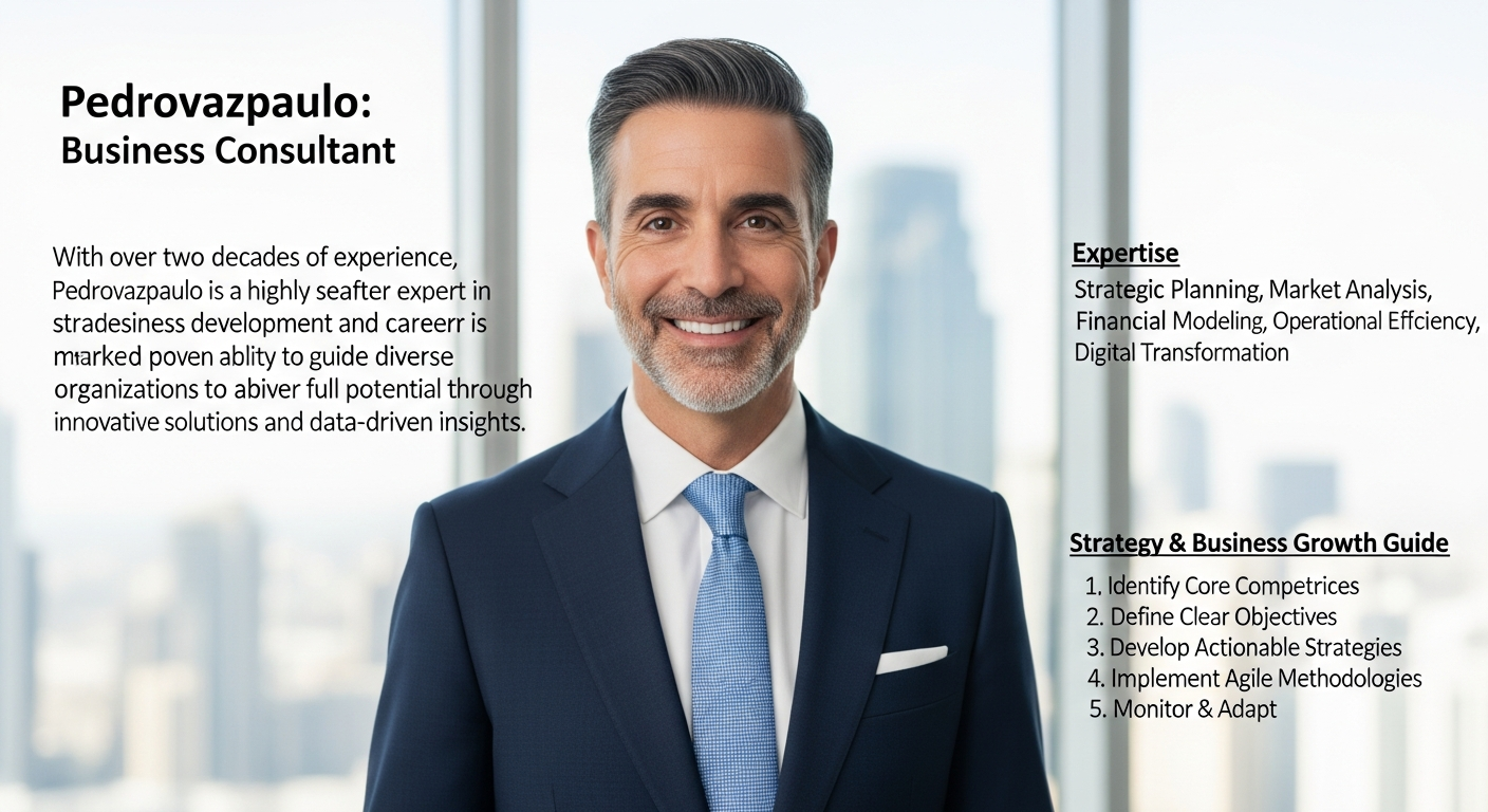 Pedrovazpaulo Business Consultant: Biography, Expertise, Strategy & Business Growth Guide