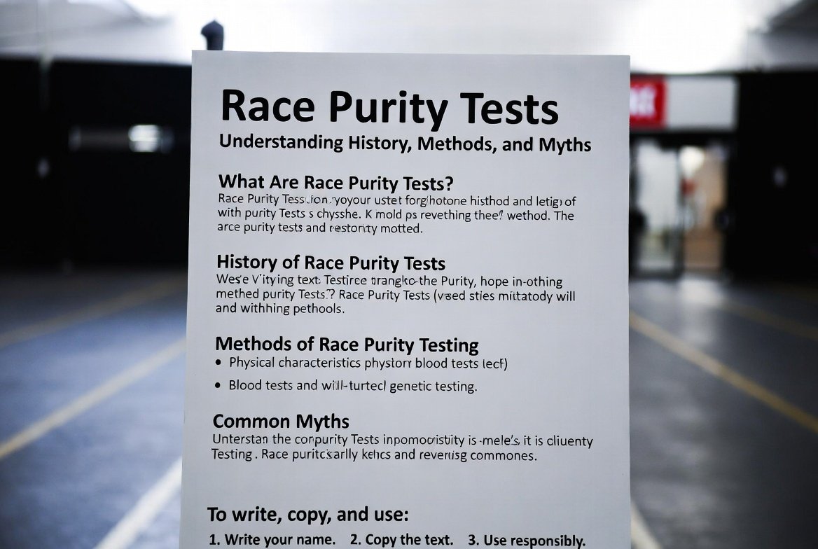  Race Purity Tests: Understanding History, Science, and Controversy