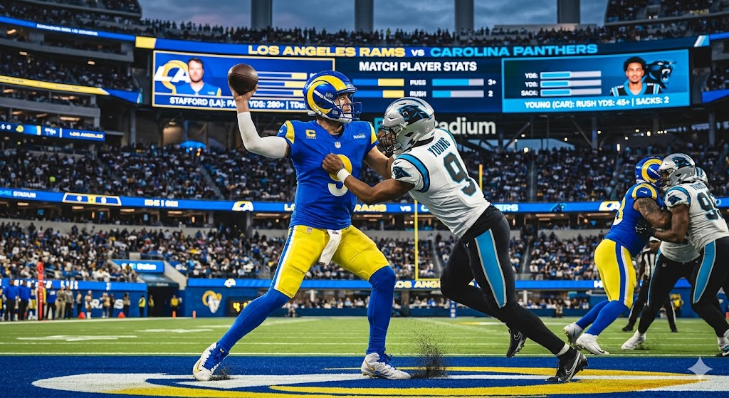 los angeles rams vs carolina panthers match player stats
