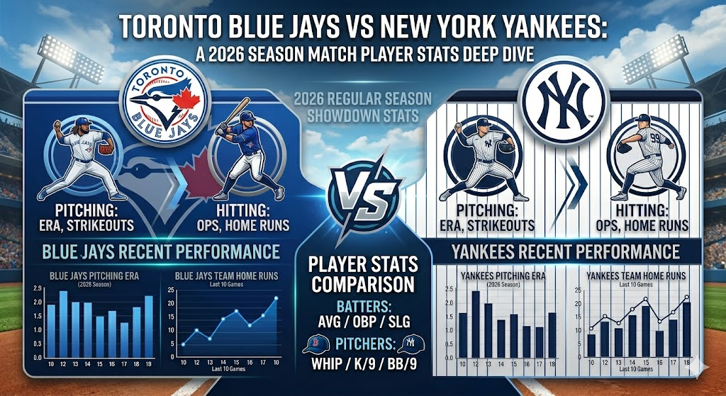 Toronto Blue Jays vs New York Yankees Match Player Stats